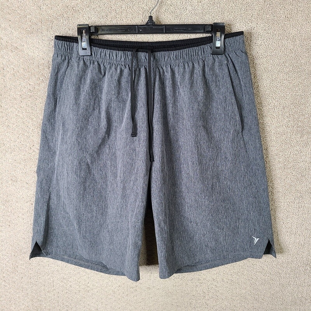Old Navy Active Shorts Men Large Gray Heather Running Go Dry Lightweight Cooling
